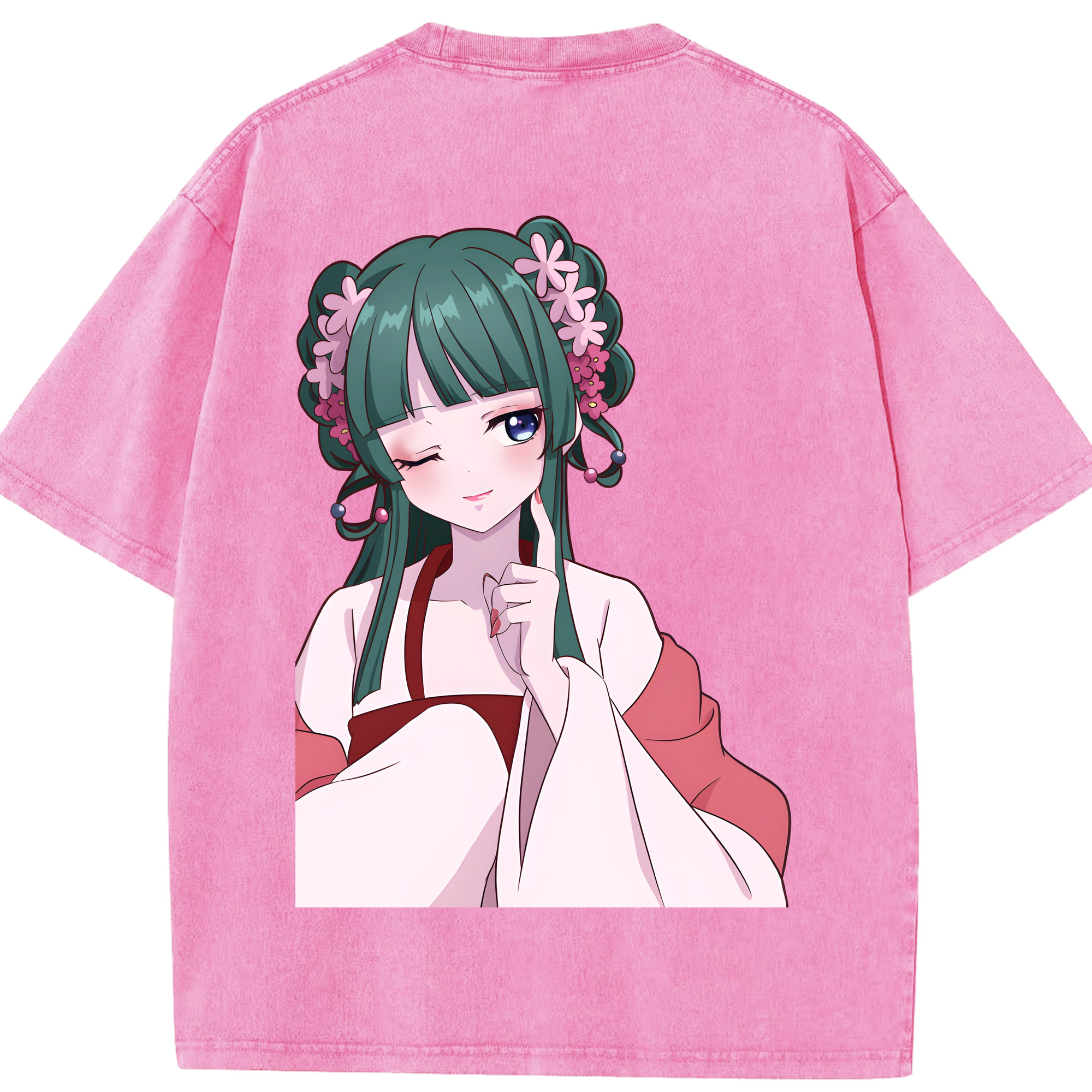 （画像用） 薬屋のひとりごと The Apothecary Diaries 綿100% ヴィンテージ風 半袖Tシャツ（背面プリント）